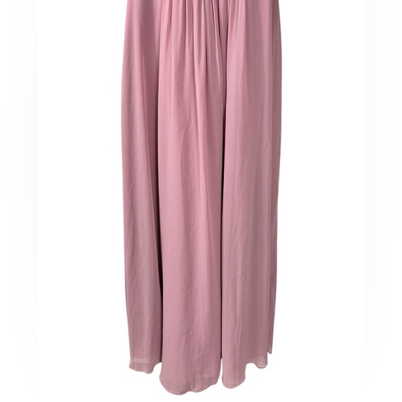Azazie “Bonnie” chiffon A-line bridesmaid long dress, halter neckline, NEW PROM - Picture 7 of 12